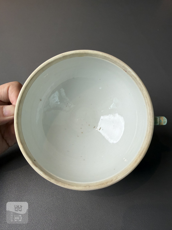 清光绪 青花粉彩云龙纹暖锅一对 - 图23